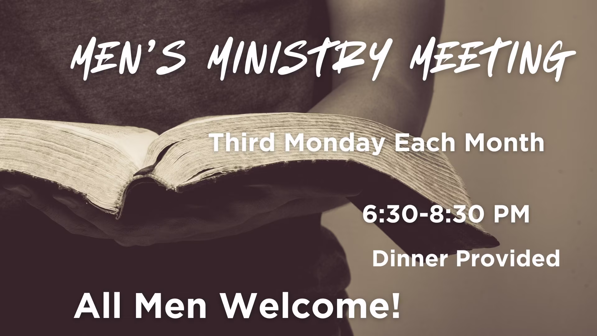 Men’s Ministry Meeting
