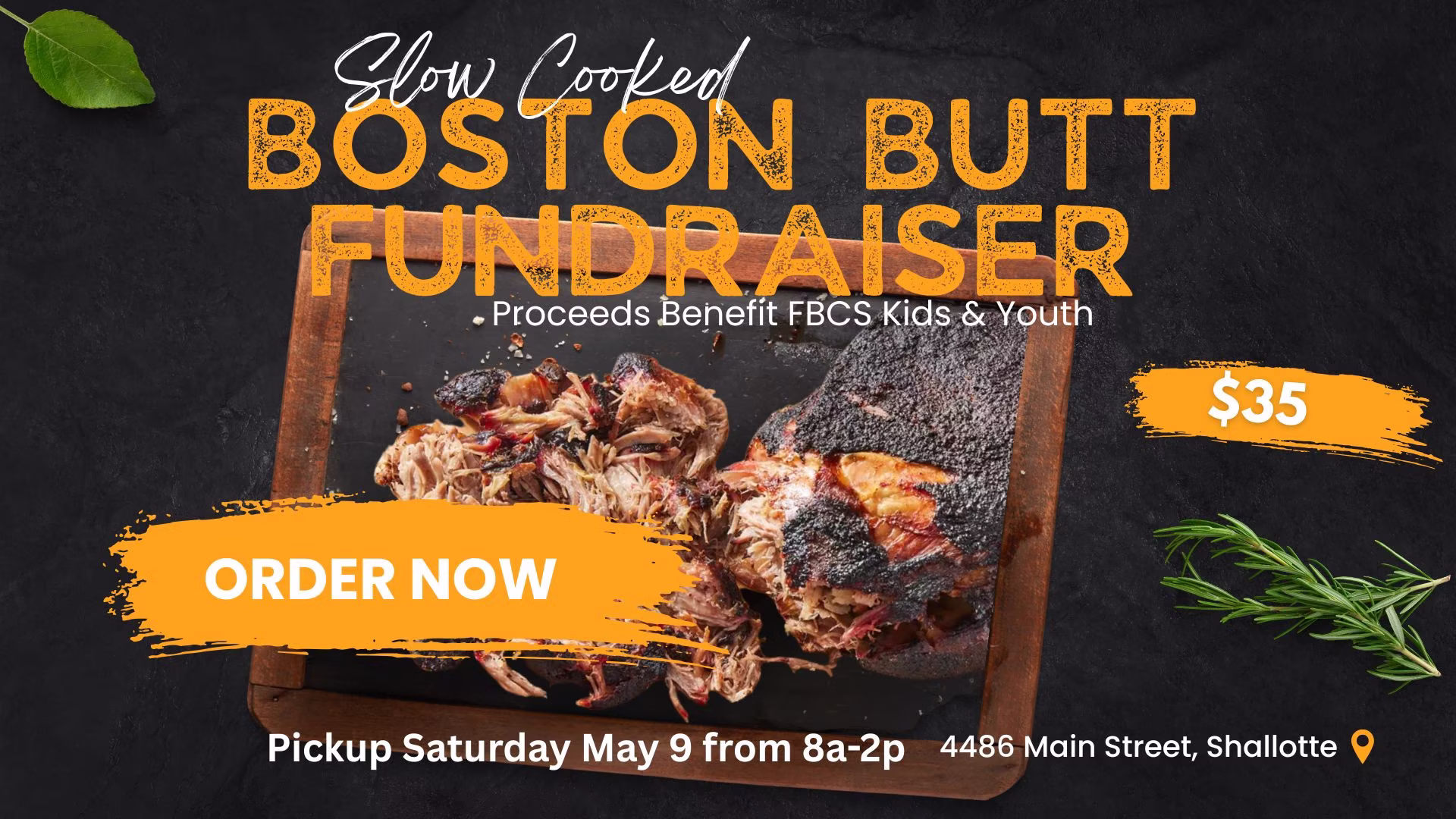 Boston Butt Fundraiser