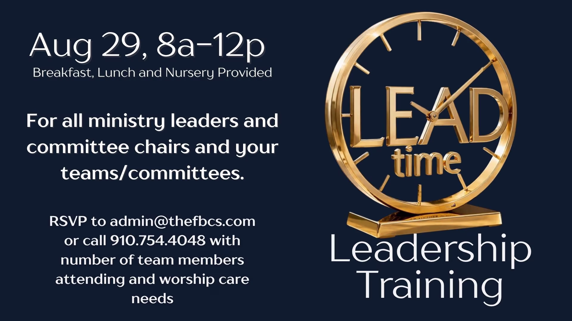 L.E.A.D. Time Leadership Training