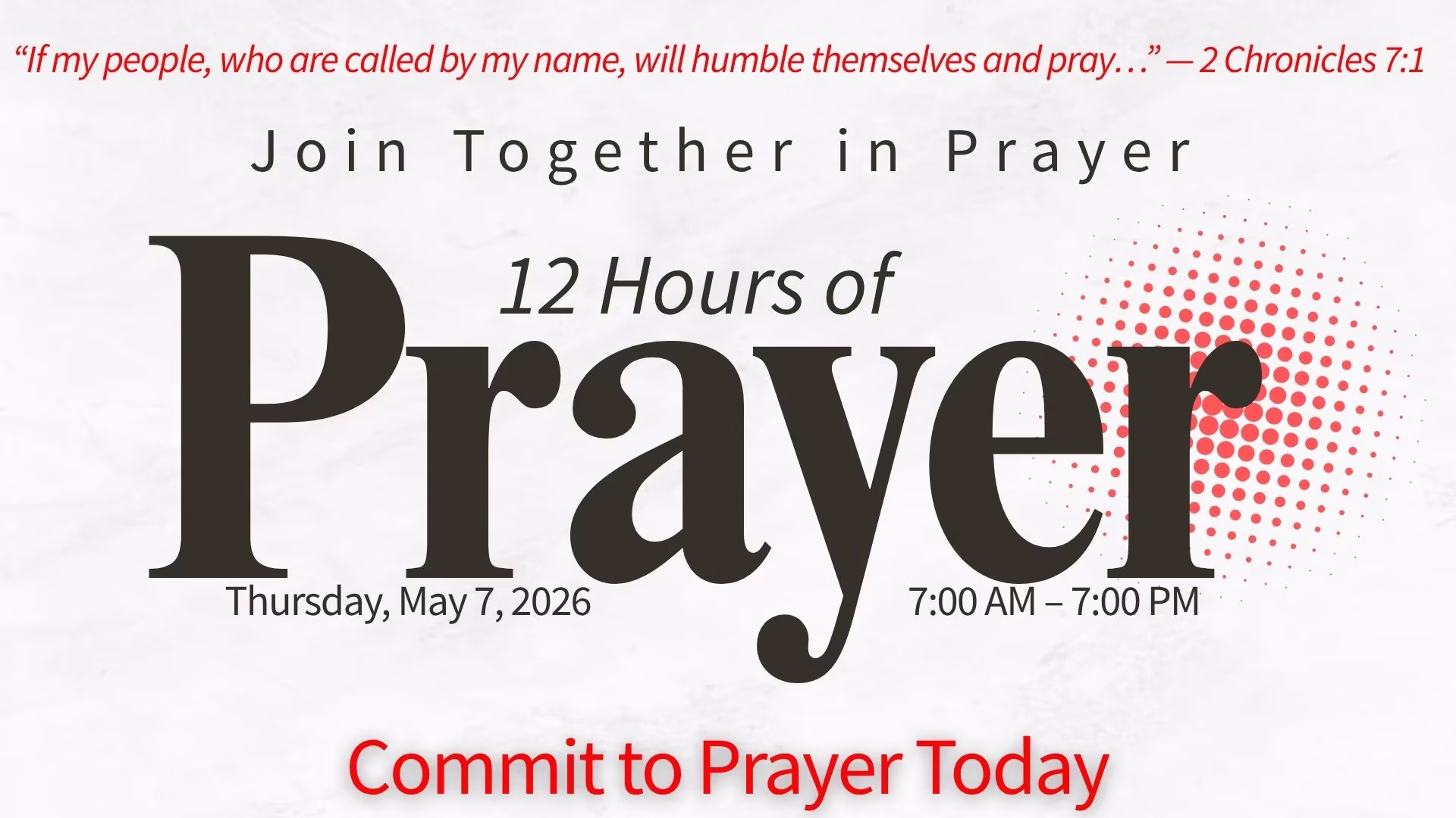 Twelve Hours of Prayer